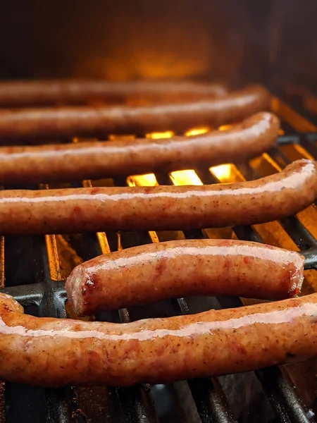 Smoked Southern Sausages Grille Ready Eat — Stock Photo, Image