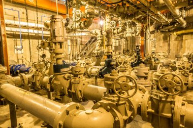 Amerika 'da bir atık su arıtma planında.