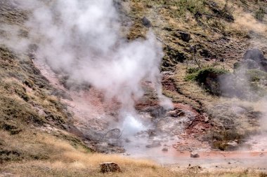 Yellowstone Ulusal Parkı 'ndaki Eski Sadık Gayzer Patlaması