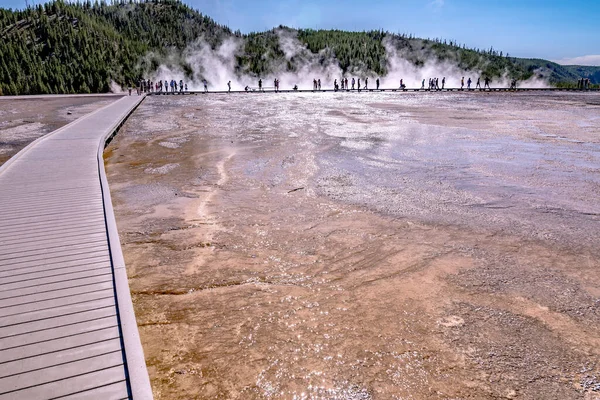 Grote Prismatische Lente Yellowstone National Park — Stockfoto