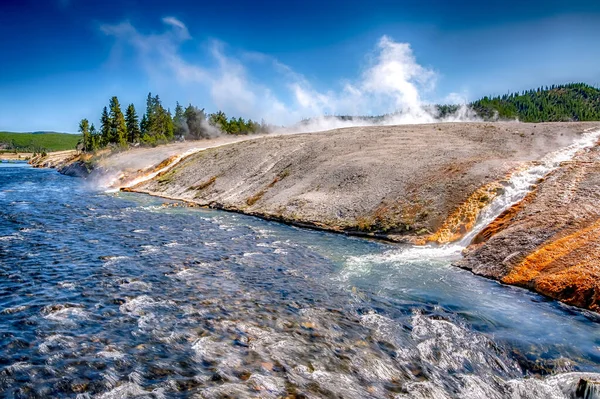 Gran Primavera Prismática Parque Nacional Yellowstone —  Fotos de Stock