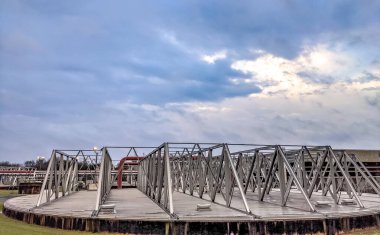 Amerika 'da bir atık su arıtma planında.