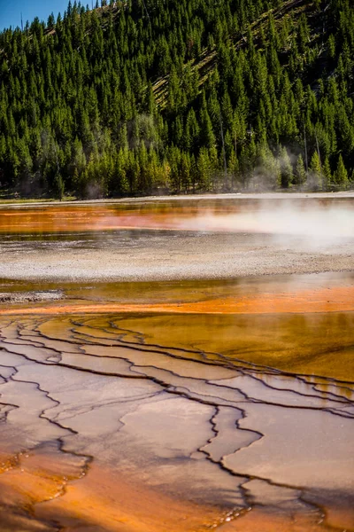 Grand Prismatic Spring Dans Parc National Yellowstone — Photo