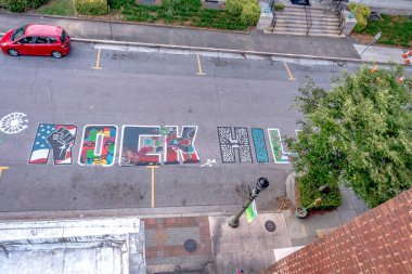 Rock Hill Güney Carolina Sabah şehir merkezinde