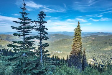 Washington 'daki Spokane Dağı manzaralı güzel bir yer.