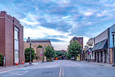 Rock Hill Güney Carolina Sabah şehir merkezinde