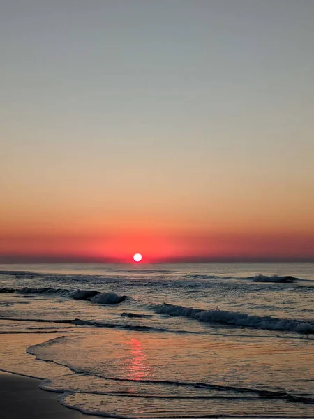 Mooie Zonsopgang Bij Mirte Strand Het Zuiden Carolina Atlantische Oceaan — Stockfoto