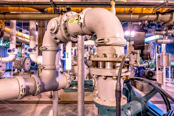 Neavy Duty Industrial Plant Piping — Stockfoto