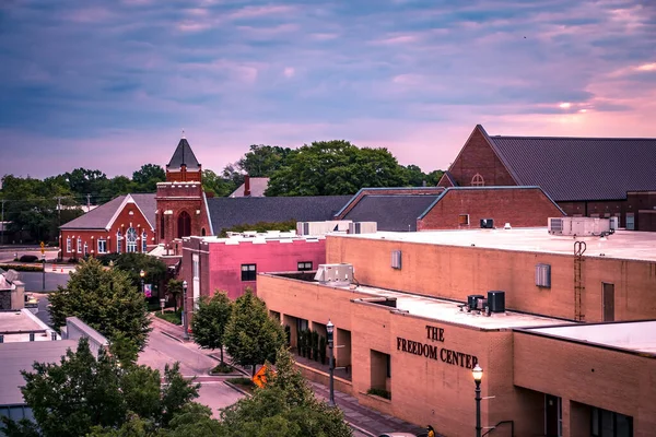 Rock Hill South Carolina Centrum Rano — Zdjęcie stockowe