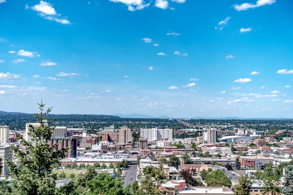 Spokane Washington Şehri Ufuk Çizgisi Sokaklar — Stok fotoğraf