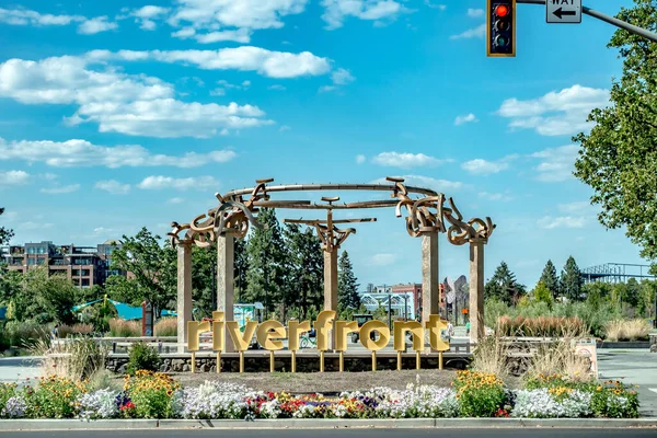 Riverfront Park Sunny Day Spokane Washington Usa — Stock Photo, Image