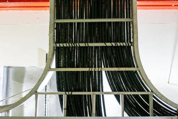 Cable Tray Electrical Cable Layout Engineering — Stock Photo, Image