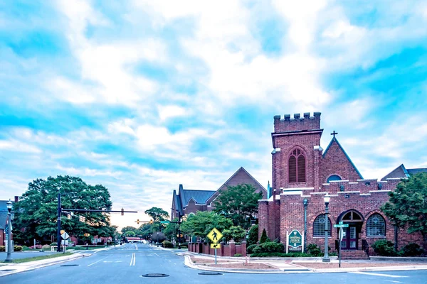 Rock Hill Güney Carolina Sabah Şehir Merkezinde — Stok fotoğraf