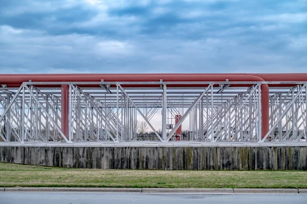 Apparatuur Kabels Leidingen Zoals Gevonden Industriële Installaties — Stockfoto