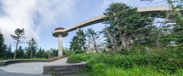 View from Clingman 's Dome in the Great Smoky Mountains National — стоковое фото