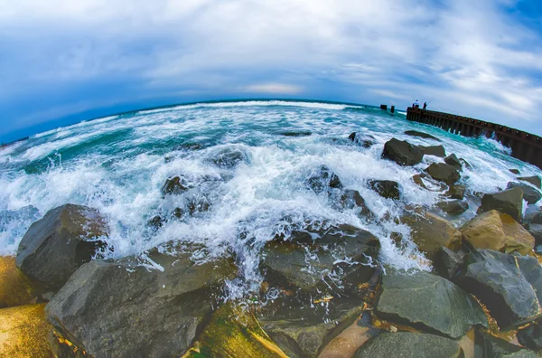 Eroding    coastlines throughout the east coast — Stock Photo, Image