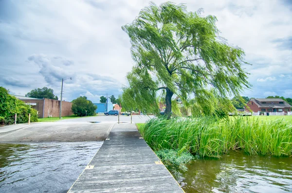 Plymouth stad north carolina straat scènes — Stockfoto