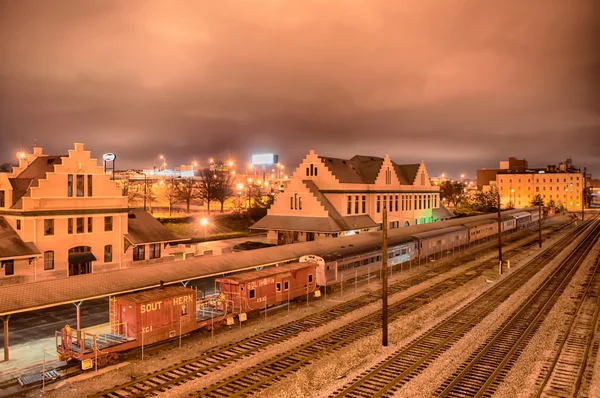 Knoxville, Tennessee w nocy — Zdjęcie stockowe