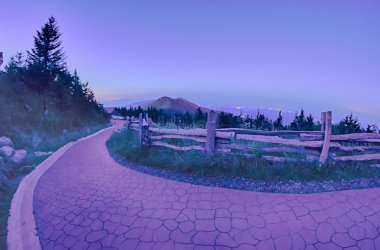 Güneş battıktan sonra mount mitchell üst