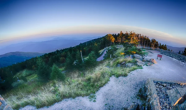 Gipfel des Mount Mitchell vor Sonnenuntergang — Stockfoto