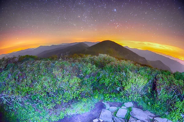 View of the Appalachians from Craggy Pinnacle near the Blue Ridg — Stock Photo, Image