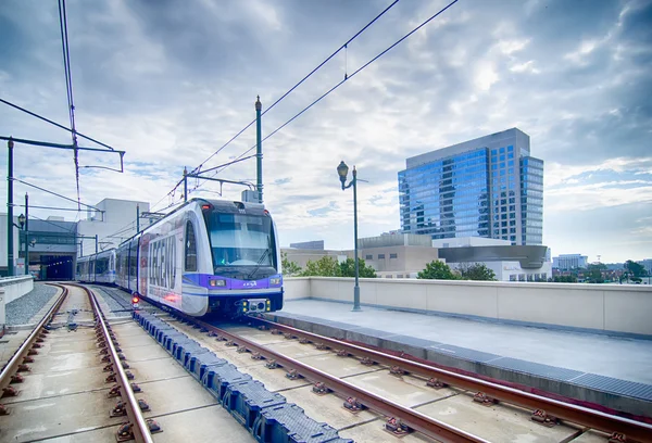 Populární Charlotte oblast tranzitní systém servis 23 milionů yearl — Stock fotografie