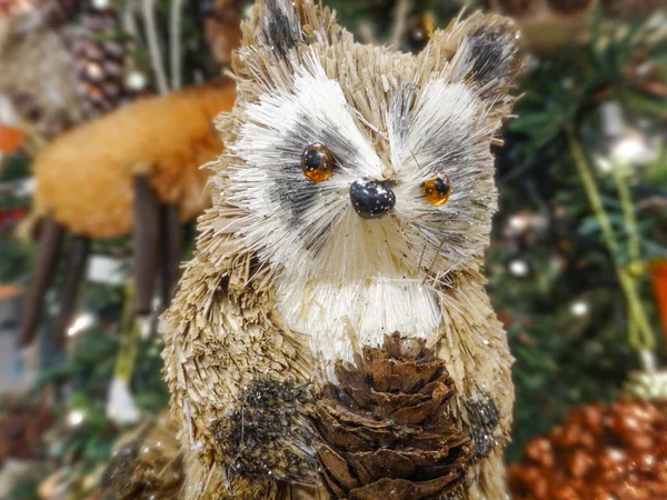 Handgemaakte dierlijke speelgoed decoratie van Kerstmis — Stockfoto