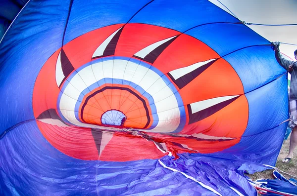 Färgglada varmluftsballonger på festivalen — Stockfoto