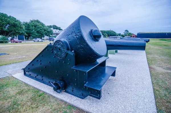 Kanoner i Fort Moultrie på Sullivan's Island i South Carolina — Stockfoto