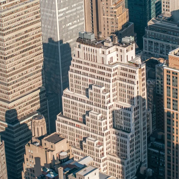 New Yorks manhattan midtown antenn panoramavy med skyscr — Stockfoto