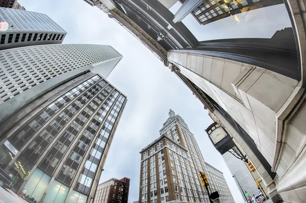 Tulsa skyline della città intorno alle strade del centro — Foto Stock