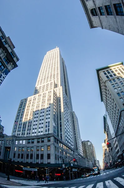 Nueva York Vista de Manhattan con rascacielos —  Fotos de Stock