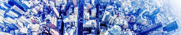 New york city manhattan skyline aerial — Stock Photo, Image