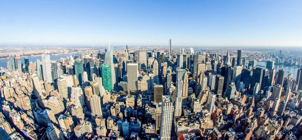 New York City Manhattan skyline antenne — Stockfoto