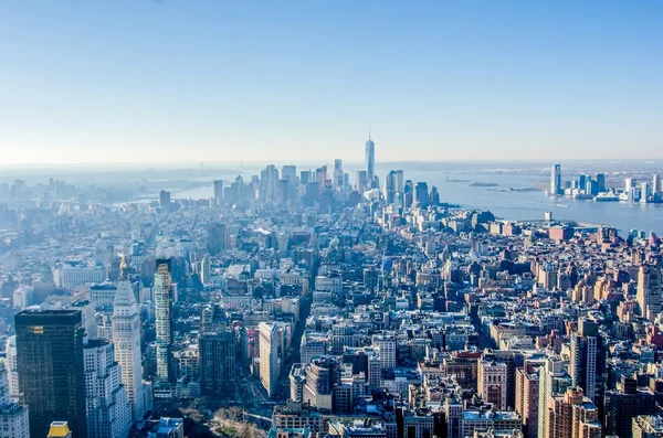 Nowy Jork Manhattanu Skyline anteny — Zdjęcie stockowe