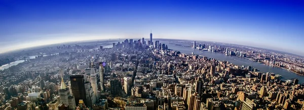 New York City Manhattan Skyline Aérea — Foto de Stock