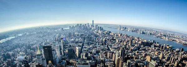 New York City Manhattan skyline antenne — Stockfoto