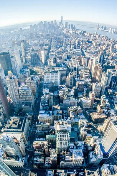 New York stad Manhattan skyline antenn — Stockfoto