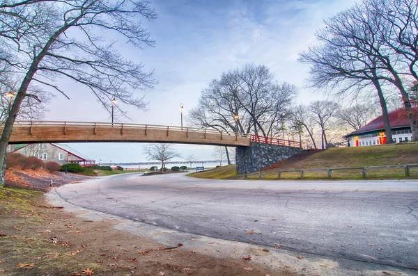 Puerto marítimo de Greenwich Bay Harbor en el este greenwich Rhode Island — Foto de Stock