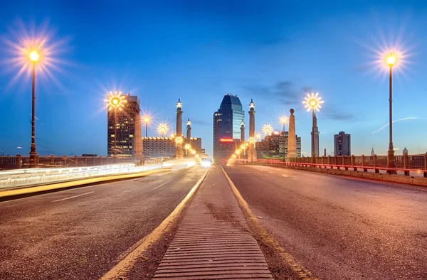 Springfield massachusetts city skyline early morning — Stock Photo, Image