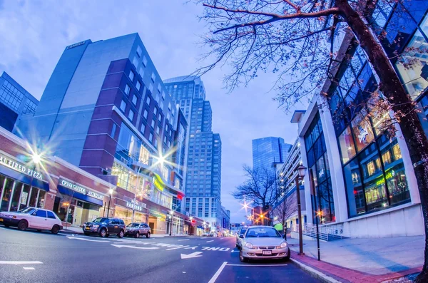 Bianco pianure ny città stree scene e skyline — Foto Stock