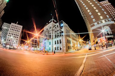 providence rhode Island Skyline bir balıkgözü len aracılığıyla manzarası