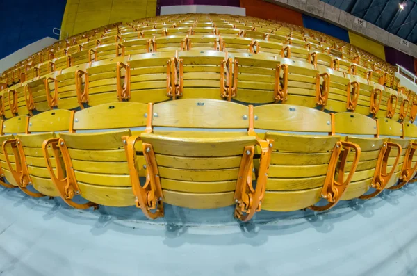 Stadium seating taken with fisheye lense — Stock Photo, Image