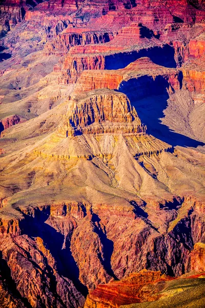 Grand Canyon sonniger Tag mit blauem Himmel — Stockfoto