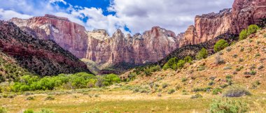 Zion Canyon National Park Utah clipart