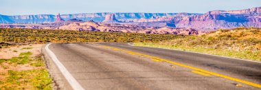 Monument Valley Utah Arizona sınırında azalan 