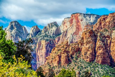 Renkli Zion Kanyon Milli Parkı Utah
