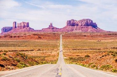 Monument Valley Utah Arizona sınırında azalan 