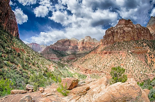 Parque Nacional Zion Canyon Utah — Foto de Stock