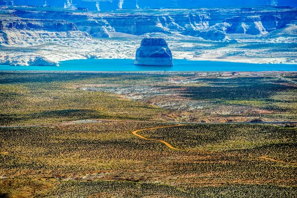 Lone Rock Lake Powell Utah — Stok fotoğraf